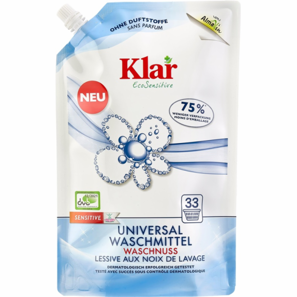 Univerzální tekutý prací prostředek KLAR ECOSENSITIVE, 1,5l