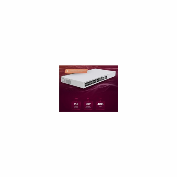 MikroTik Cloud Router Switch CRS326-4C+20G+2Q+RM 650MHz, ...