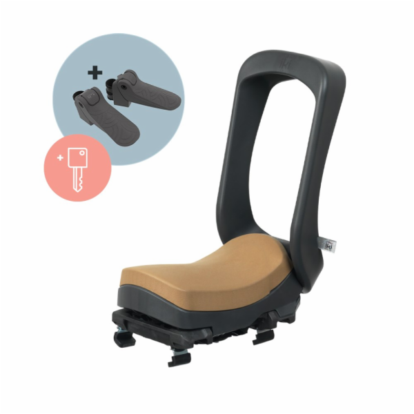 URBAN IKI Junior boot seat BLACK/BROWN SET zámek na klíč