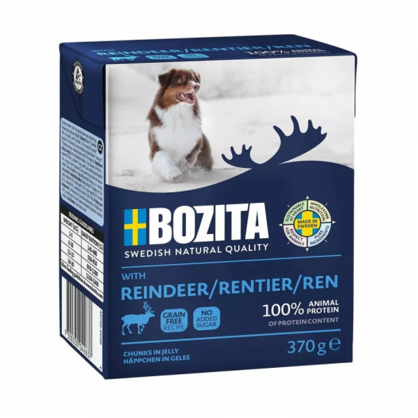 BOZITA Reindeer Chunks in jelly - vlhké krmivo pro psy - ...