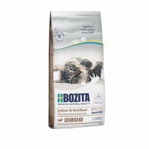 Bozita Indoor&Sterilised Grain free Reindeer 2 kg