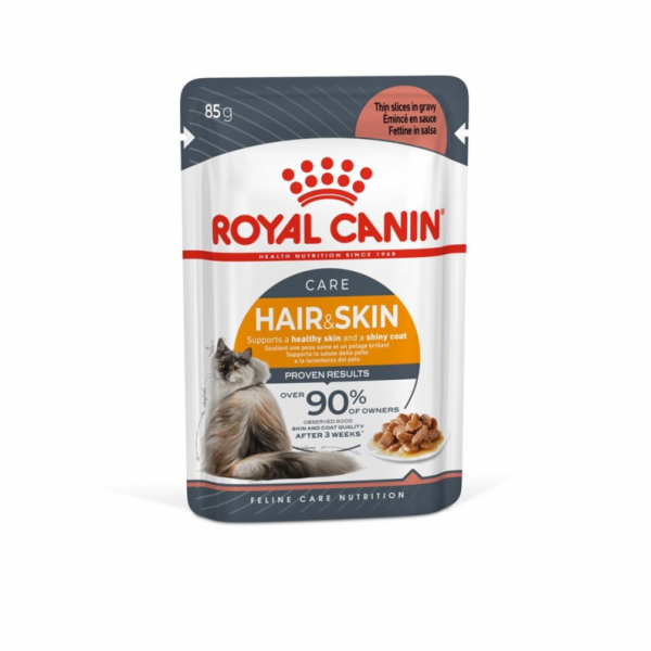ROYAL CANIN Hair & Skin Care slices in gravy - mokré krmi...