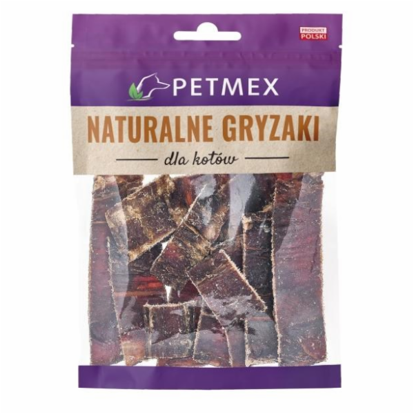 PETMEX Beef gullet strips Mono - pamlsek pro kočky - 40g