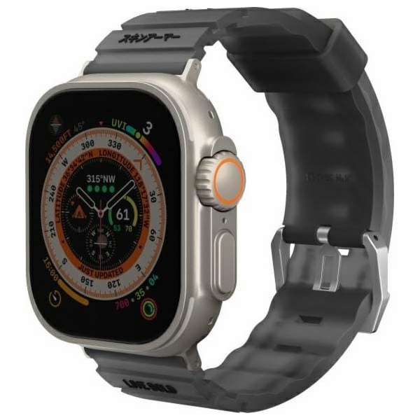 Řemínek pro Apple Watch Skinarma Shokku 49/45/44 mm kouř/...