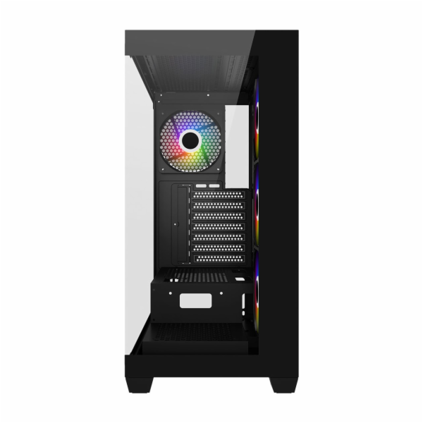 FSP M340-BA/Midi Tower/Transpar./Černá