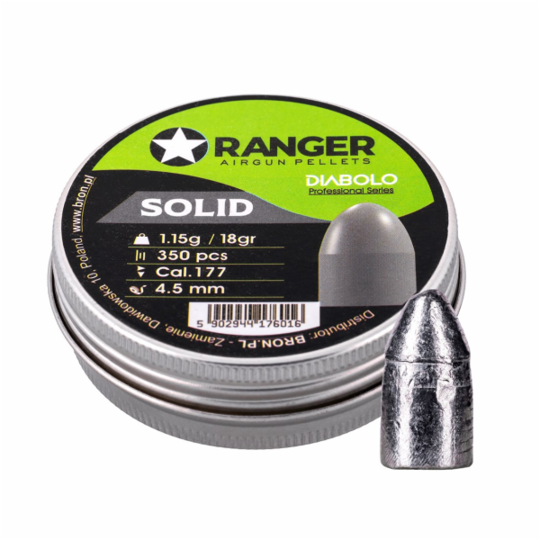Śrut 4,5 mm RANGER Diabolo Professional Solid półokrągły ...