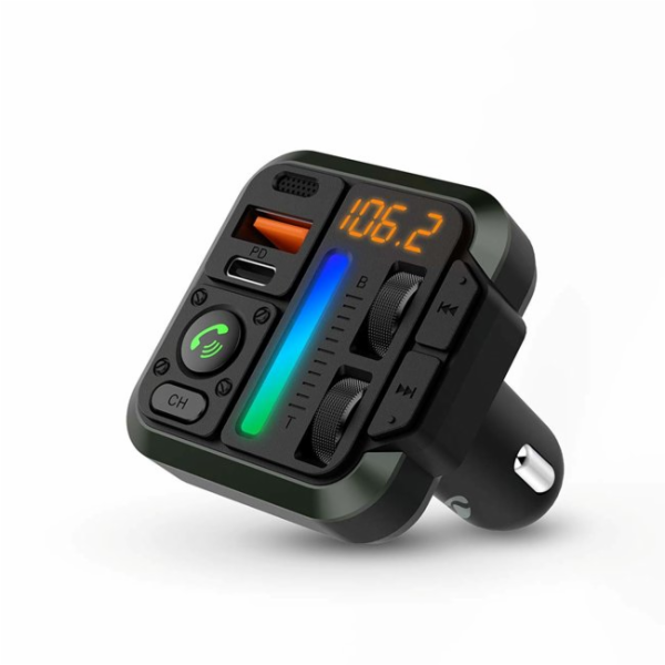 Nedis CATR2024BK Bluetooth FM vysílač do auta 1x, černá