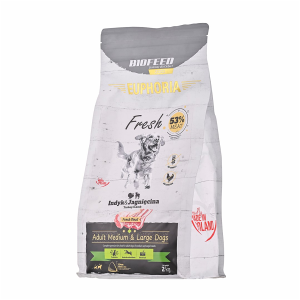 BIOFEED Euphoria Fresh Adult Medium & Large Turkey with l...