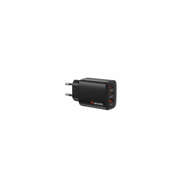 Verbatim GaN cestovní adaptér Essentials 65W, 2×USB-C PD,...