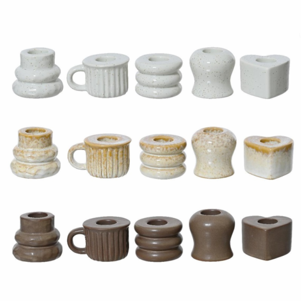 Porcelánový svícen, D 5 cm