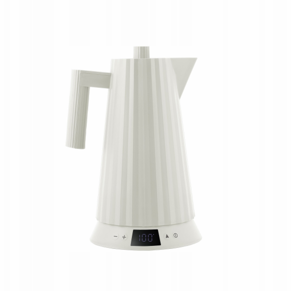 Alessi Plisse Water Kettle white  with temperature control