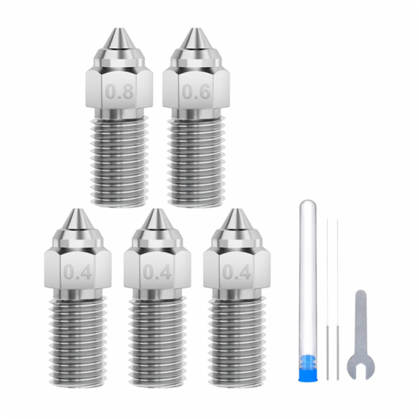 Elegoo Sada trysek 0,4 mm/0,6 mm/0,8 mm pro 3D tiskárny N...