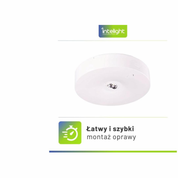 Intelight Nouzové přisazené svítidlo Starlet Round LED SC...
