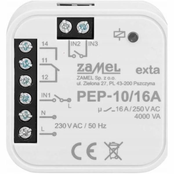 Zamel Bezpotenciálový reléový modul 16A 230V Pep-10/16A E...