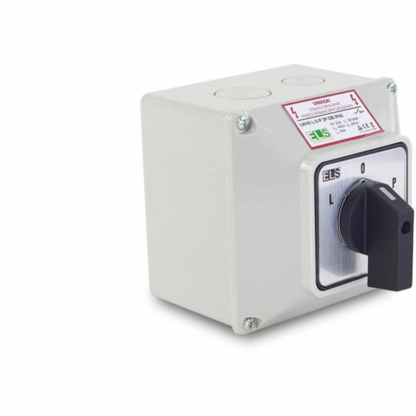 ELS Elektrotechnika Vačkový spínač L-0-P 63A 3P v krytí I...
