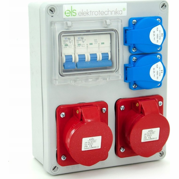 ELS Elektrotechnika Rozvaděč budov Mikołajki 2*16A/4 + 2*...