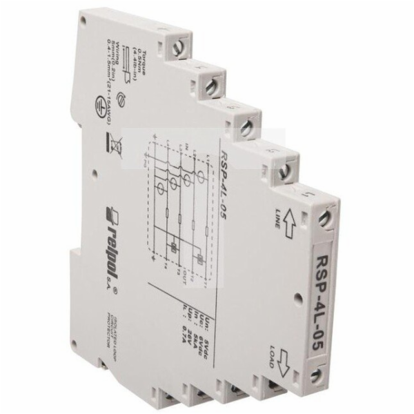 Relpol Svodič přepětí 5V DC RSP-4L-05 2617115
