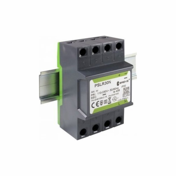 BREVE Spínaný napájecí zdroj PSLR 30 230VAC/12VDC 2,5A /p...