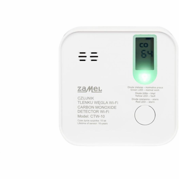 Zamel Wi-Fi senzor oxidu uhelnatého (CO) TUYA TYP CTW-10 ...