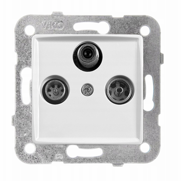 Panasonic LINNERA S RTV-SAT zásuvka, bílý lesk 91440041