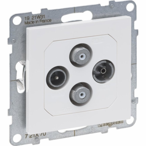 Legrand SUNO TV-R-2xSAT anténní zásuvka koncová 1,5dB bíl...
