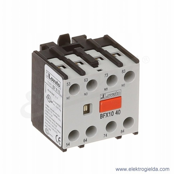Lovato Electric 4NO pomocné kontakty pro stykače BF09...B...
