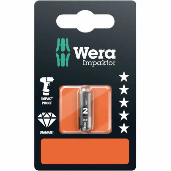 Wera Diamantový křížový vrták PZ2 x 25 mm, impaktní 855/1