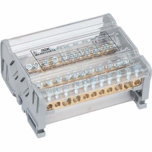 MOREK Rozvodný blok MOBLOCK 4-pólový 125A-11 2x35mm2 + 2x...