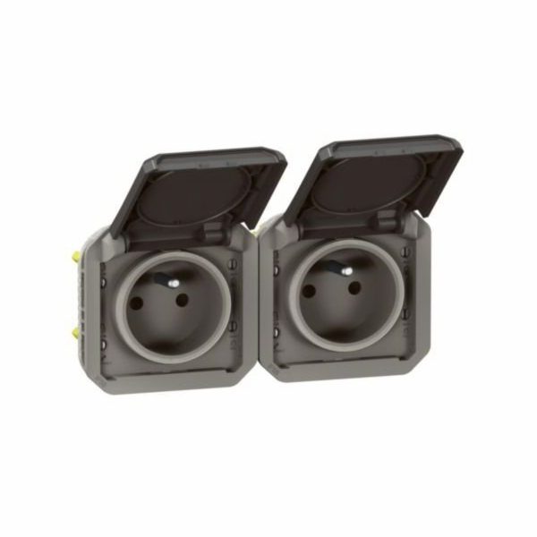 Legrand PLEXO 55 Zásuvka 2x2P+Z horizontální mechanismus ...