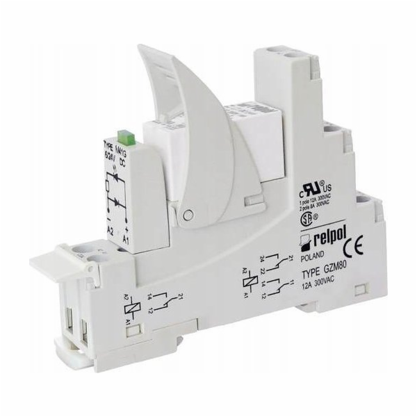 Relpol Relé rozhraní 1P 12V DC AgNi 16 A / 250 V AC PI85-...