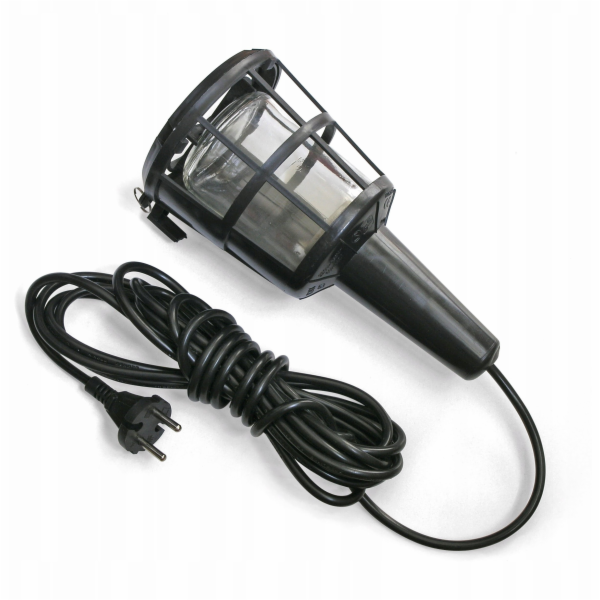 GTV Přenosná gumová objímka, E27, max. 60W, 5m