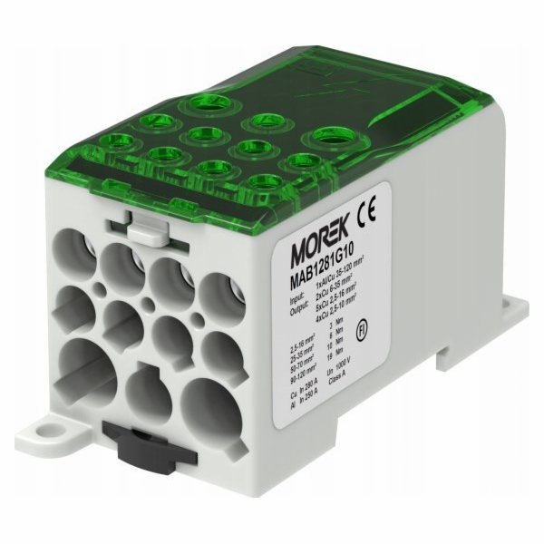 MOREK Distribuční blok - distribuční OJL280A zelený vstup...