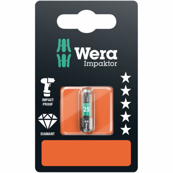 Diamantový vrták Wera TX25 x 25 mm s rázovým upínačem 867/1
