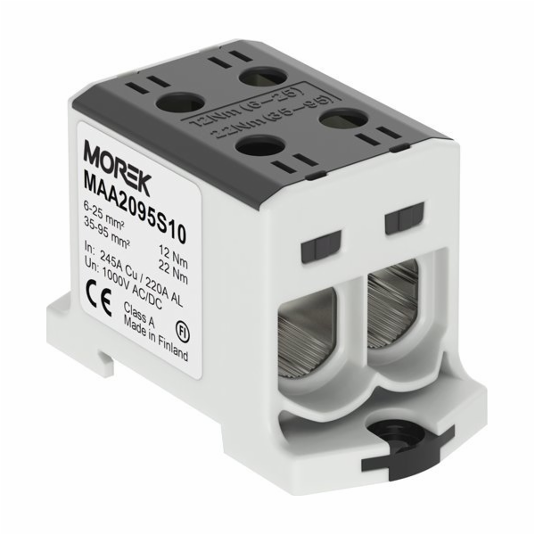 MOREK Spojka lišty černá 2x6-95mm MAA2150S10 MOREK