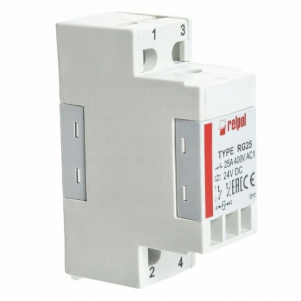 Relpol Průmyslové relé 2NO 24V AC 50Hz AgSnO2 RG25-3022-2...