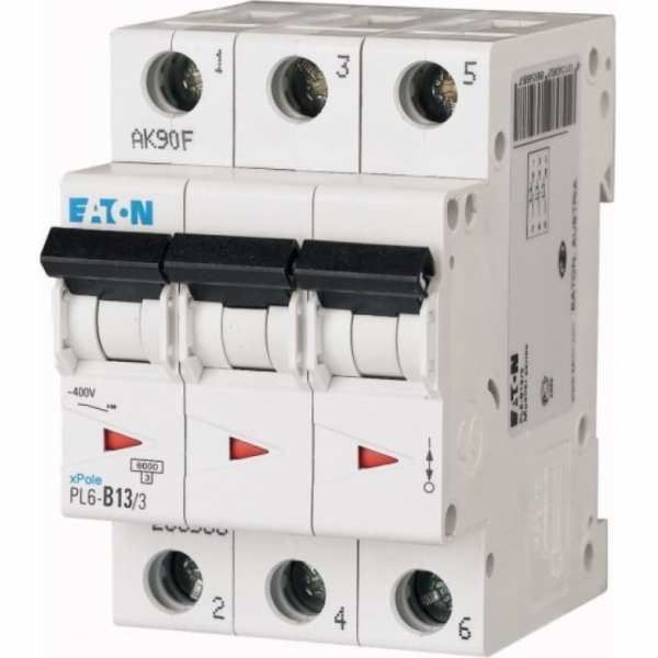 Eaton Jistič 3P B 13A 6kA AC PL6-B13/3 286588
