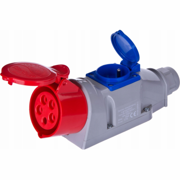 Tarel Sada 1x16a 5P 400V + 230V zásuvka č. 175