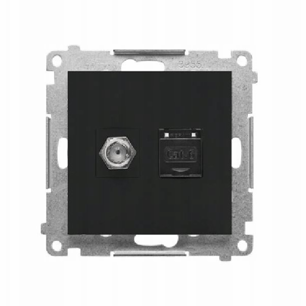 Kontakt-Simon Simon 55 Anténní zásuvka typ F + RJ45 kat. ...