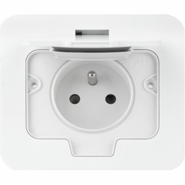 Orno Hermetická obdélníková elektrická zásuvka, IP55, 1x2...