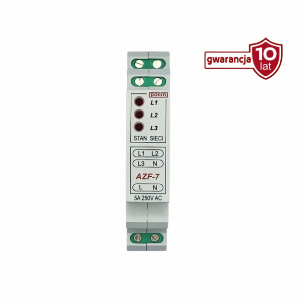 Pollin Automatický fázový spínač AZF-7 5A 250V 1P TRMS, d...