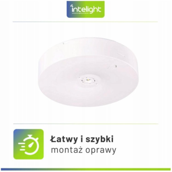 Intelight Nouzové přisazené svítidlo Starlet Round LED SO...