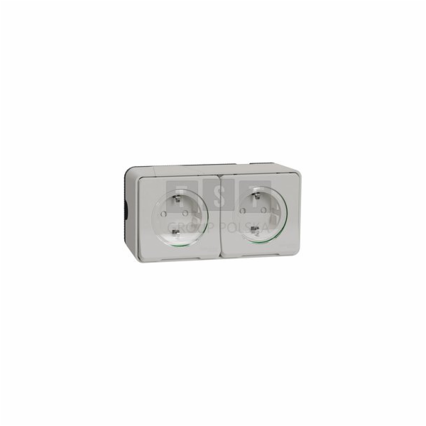 Schneider MUR39035 Mureva Styl 2P+PE schuko dvojitá zásuv...
