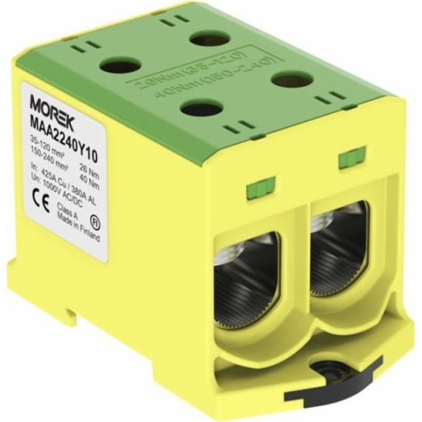 MOREK OTL240-2 konektor žlutozelená barva 2xAl/Cu 35-240m...