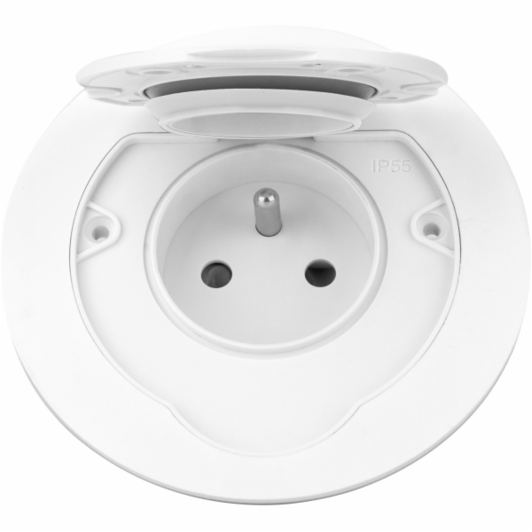 Orno Hermetická kulatá elektrická zásuvka, IP55, 1x2P+Z (...