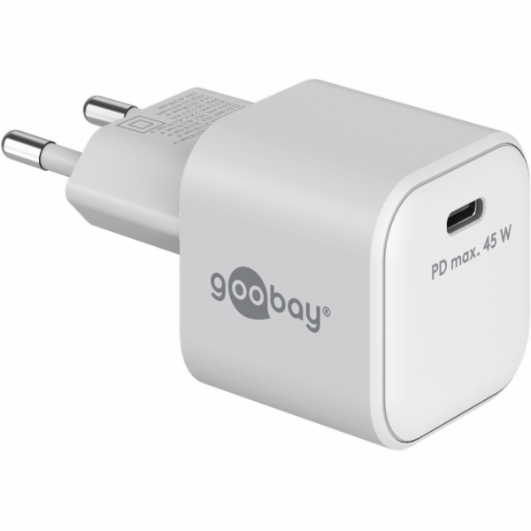 Goobay Rychlonabíječka USB-C™ PD Nano (45 W), bílá, 65332