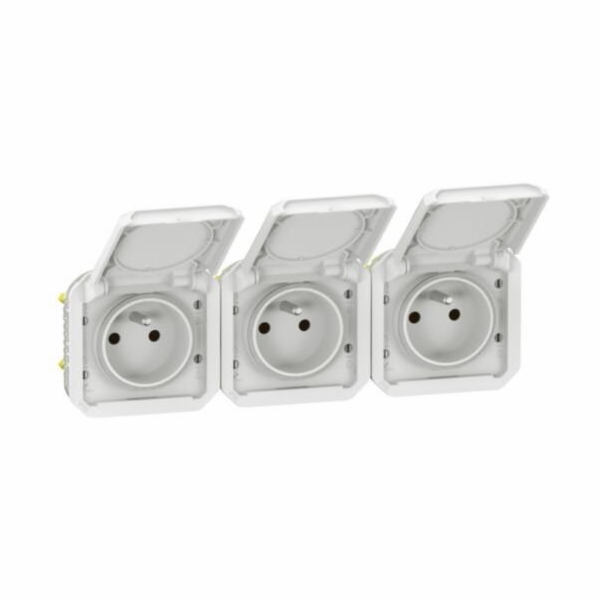 Legrand NOVÁ Zásuvka PLEXO 55 3x2P+Z horizontální komplet...