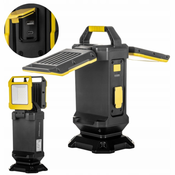 Geko LED dílenská lampa HERCULES 20W 1500lm a 750lm 6500K...