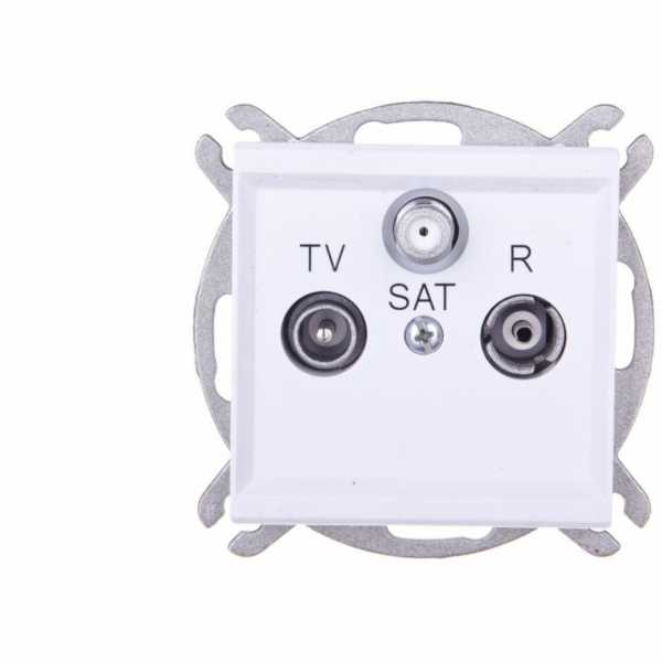 Ospel SONATA RTV-SAT zásuvka, bílá matná GPA-RS/m/75