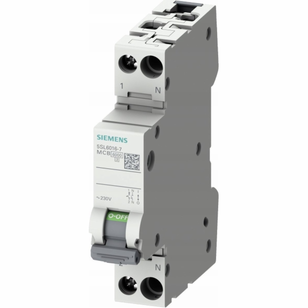 Siemens Jistič C4 6kA 1+N s 1 modulem 5SL6004-7