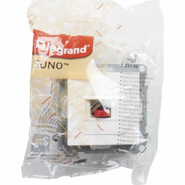 Legrand Zásuvka pro jeden reproduktor SUNO bílá 721192